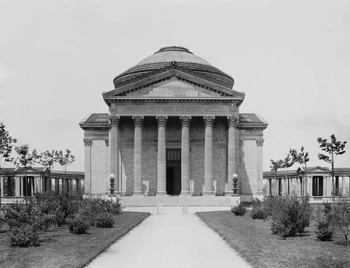 Framed Print : Library, New York University, New York City 1904 Framed Print : Library, New York University, New York City 1904