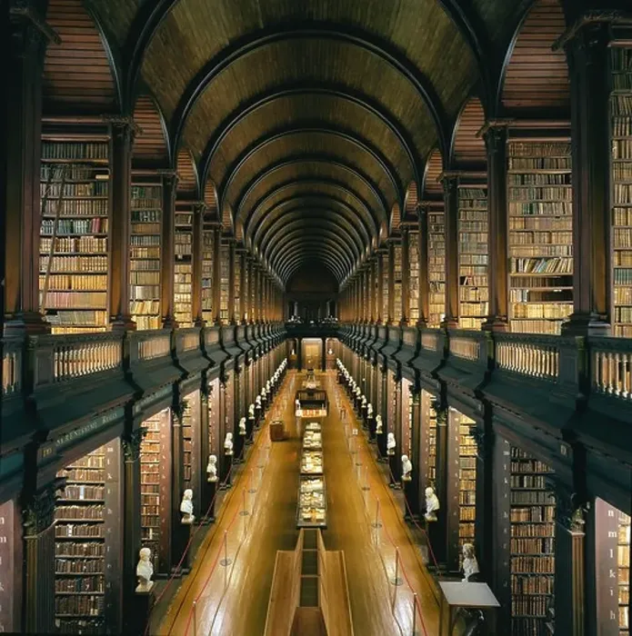 Framed Print : Library at Trinity College, Dublin - The Long Room - a beautiful, famous and historic old library in Ireland Framed Print : Library at Trinity College, Dublin - The Long Room - a beautiful, famous and historic old library in Ireland