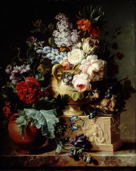 Framed Print : Still Life of Flowers. 1793 Framed Print : Still Life of Flowers. 1793