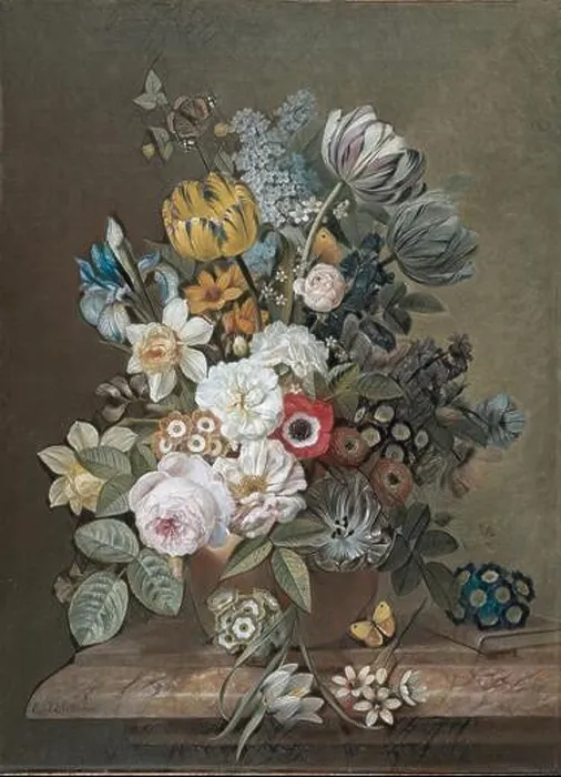 Framed Print : Still Life with Flowers, Eelke Jelles Eelkema Framed Print : Still Life with Flowers, Eelke Jelles Eelkema