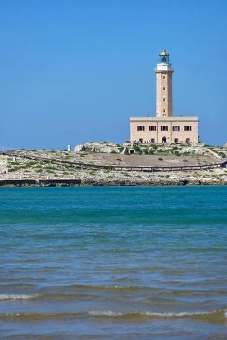 Framed Print : Lighthouse from the coast of Vieste on a sunny day, Puglia region, Italy Framed Print : Lighthouse from the coast of Vieste on a sunny day, Puglia region, Italy