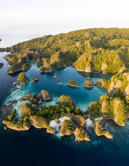 Framed Print : Limestone islands in Raja Ampat
