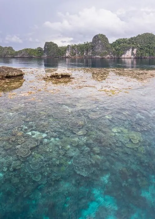 Framed Print : Limestone islands in Raja Ampat Framed Print : Limestone islands in Raja Ampat