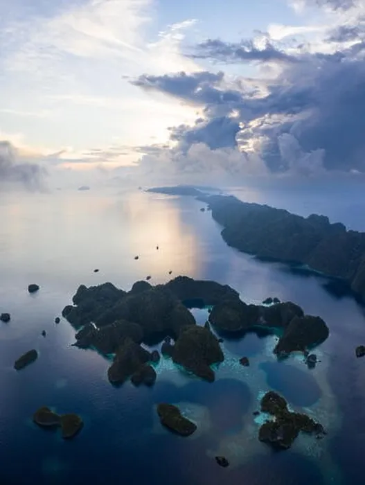 Framed Print : Limestone islands in Raja Ampat Framed Print : Limestone islands in Raja Ampat