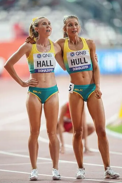 Framed Print : Linden Hall and Jessica Hull participating in the 1500 meter at the Doha 2019 World Championships in Athletics Framed Print : Linden Hall and Jessica Hull participating in the 1500 meter at the Doha 2019 World Championships in Athletics