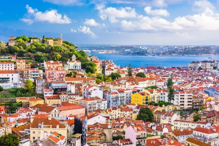Framed Print : Lisbon, Portugal old town skyline Framed Print : Lisbon, Portugal old town skyline