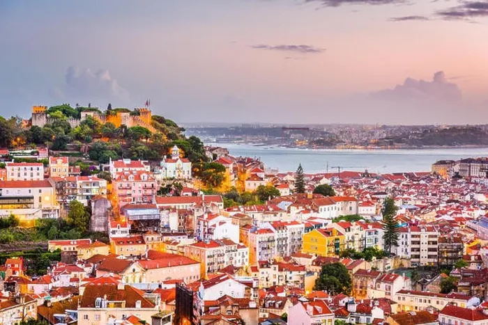 Framed Print : Lisbon, Portugal old town skyline Framed Print : Lisbon, Portugal old town skyline
