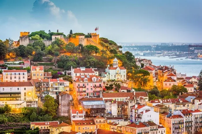 Framed Print : Lisbon, Portugal old town skyline Framed Print : Lisbon, Portugal old town skyline
