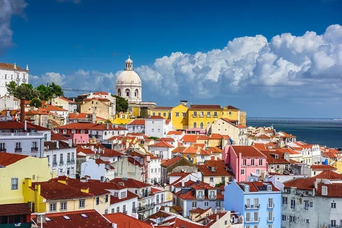 Framed Print : Lisbon, Portugal skyline at Alfama, the oldest district of the city Framed Print : Lisbon, Portugal skyline at Alfama, the oldest district of the city