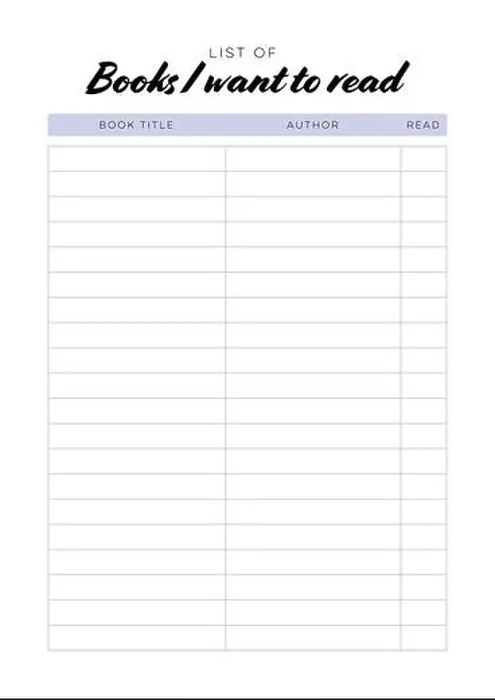 Framed Print : List of books I want to read. Printable planner page A4 Framed Print : List of books I want to read. Printable planner page A4