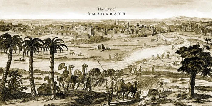 Framed Print : Lithograph by Dutchman Philip Baldeus depicting Ahmedabad and Sabarmati river circa 1752 Framed Print : Lithograph by Dutchman Philip Baldeus depicting Ahmedabad and Sabarmati river circa 1752