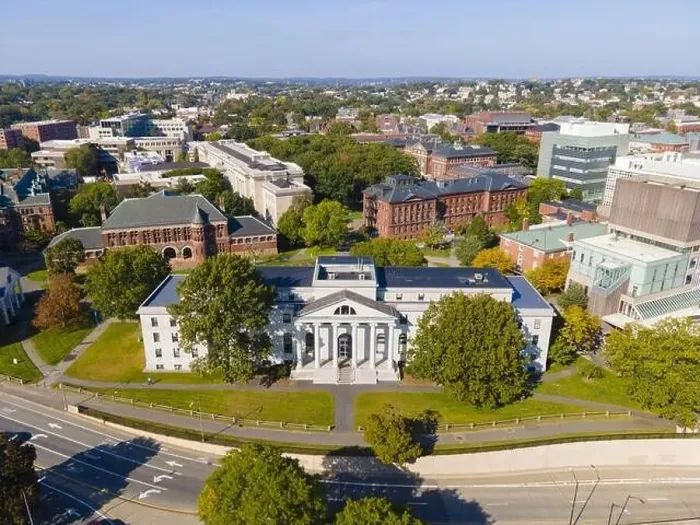 Framed Print : Littauer Center of Public Administration building and Harvard Law School aerial view in Harvard University Framed Print : Littauer Center of Public Administration building and Harvard Law School aerial view in Harvard University