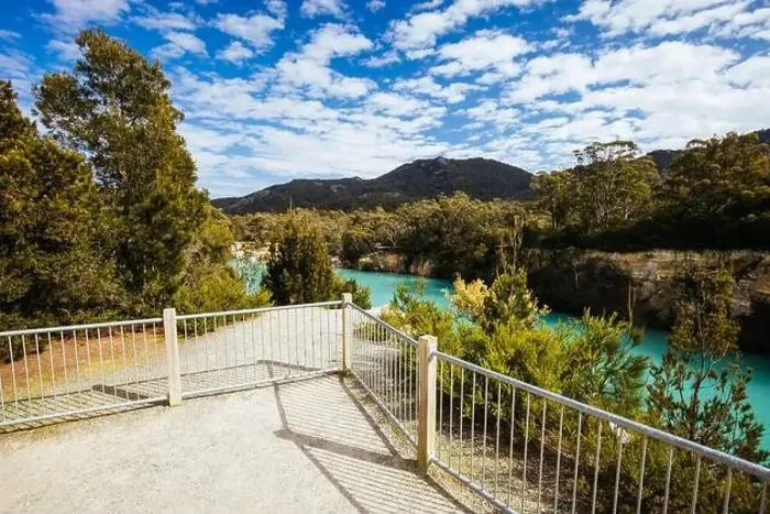 Framed Print : Little Blue Lake in Tasmania Australia