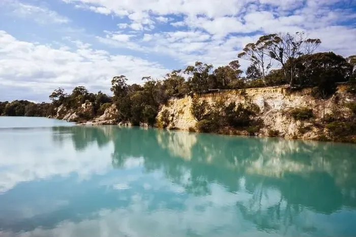 Framed Print : Little Blue Lake in Tasmania Australia Framed Print : Little Blue Lake in Tasmania Australia