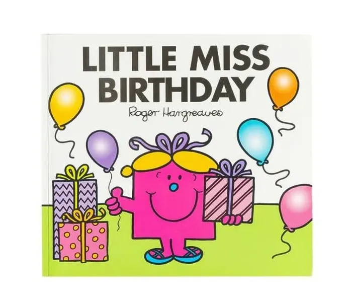 Framed Print : Little Miss Birthday by Roger Hargreaves, Greater London, England, United Kingdom Framed Print : Little Miss Birthday by Roger Hargreaves, Greater London, England, United Kingdom