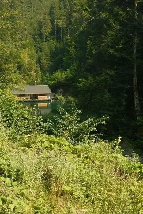 Framed Print : Little wooden hut at Schwarzleobach hidden behind trees near Leogang, Austria Framed Print : Little wooden hut at Schwarzleobach hidden behind trees near Leogang, Austria