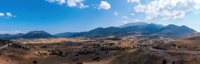 Framed Print : Livadi Arachova Greece, aerial panorama Framed Print : Livadi Arachova Greece, aerial panorama