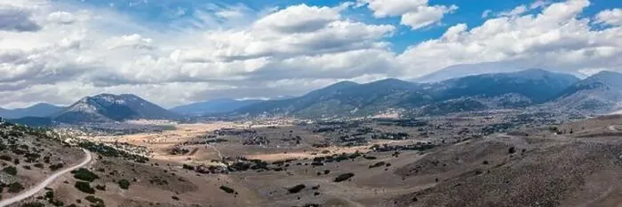 Framed Print : Livadi Arachova Greece, aerial panorama Framed Print : Livadi Arachova Greece, aerial panorama