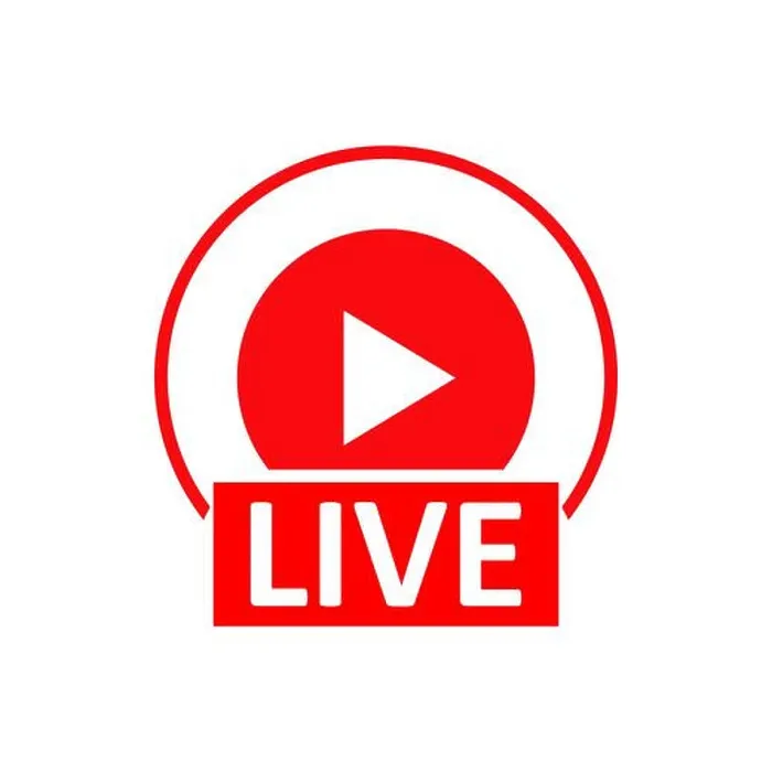 Framed Print : Live Stream sign. Red symbol, button of live streaming Framed Print : Live Stream sign. Red symbol, button of live streaming