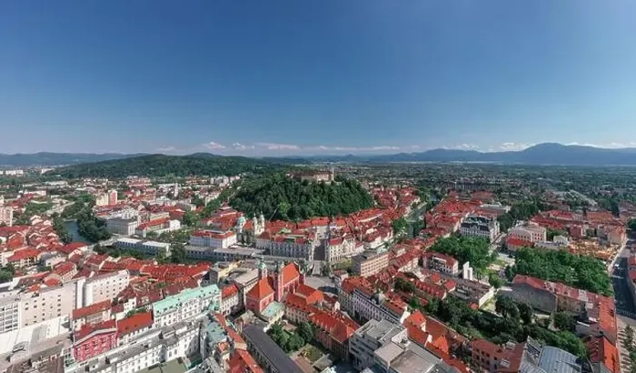 Framed Print : Ljubljana old town in Slovenia Framed Print : Ljubljana old town in Slovenia