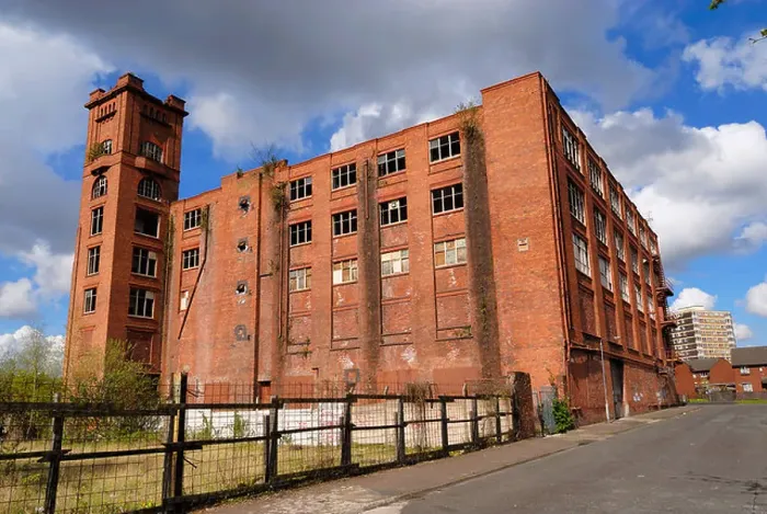 Framed Print : Lloydfield Mill on Mellor Street Miles Platting East Manchester A deprived area currently undergoing regeneration Framed Print : Lloydfield Mill on Mellor Street Miles Platting East Manchester A deprived area currently undergoing regeneration