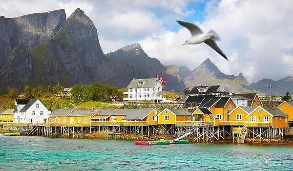 Lofoten Islands, fishermen house rorbu, Norway
