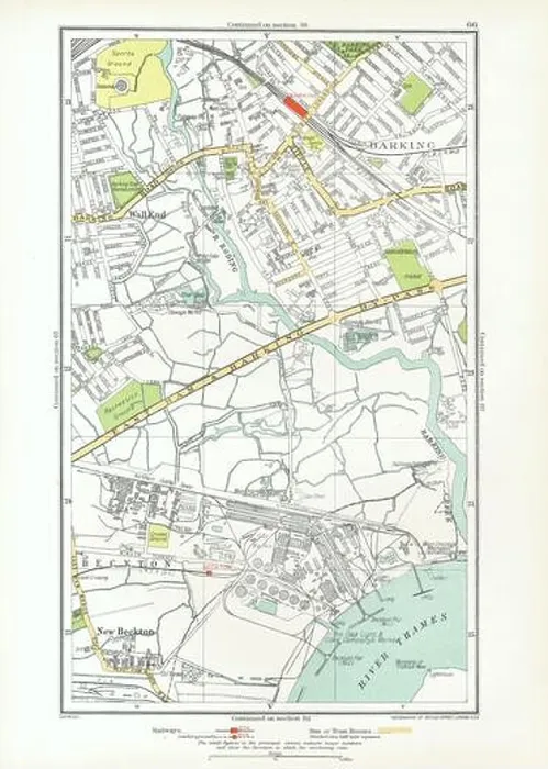 Framed Print : LONDON. Barking, Beckton, Cyprus, New Beckton, Wall End, 1933 vintage map Framed Print : LONDON. Barking, Beckton, Cyprus, New Beckton, Wall End, 1933 vintage map
