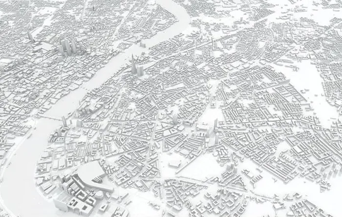 Framed Print : London city map 3D Rendering. Aerial satellite view Framed Print : London city map 3D Rendering. Aerial satellite view