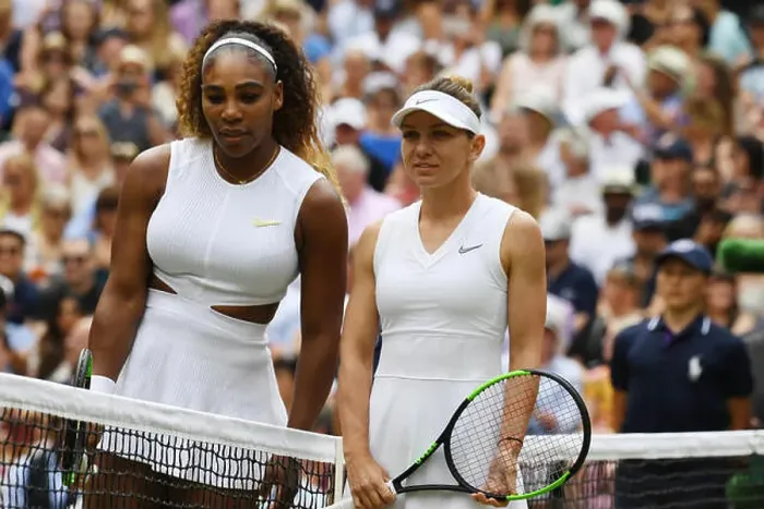 Framed Print : London England 13 July 2019 The Championships Wimbledon 2019 13072019 Simona Halep (ROM) and Serena Williams (USA) Framed Print : London England 13 July 2019 The Championships Wimbledon 2019 13072019 Simona Halep (ROM) and Serena Williams (USA)
