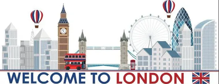 Framed Print : An London Tourist Attraction Template illustration Framed Print : An London Tourist Attraction Template illustration