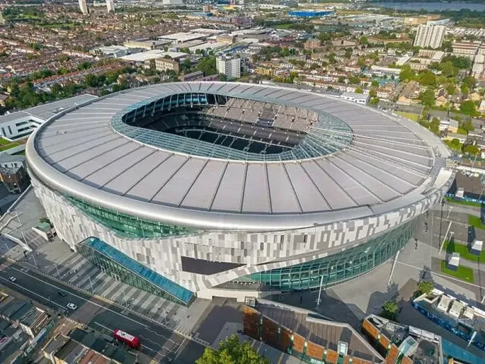 Framed Print : London. United Kingdom. Aerial image of Tottenham Hotspur Stadium. 15th August 2023 Framed Print : London. United Kingdom. Aerial image of Tottenham Hotspur Stadium. 15th August 2023