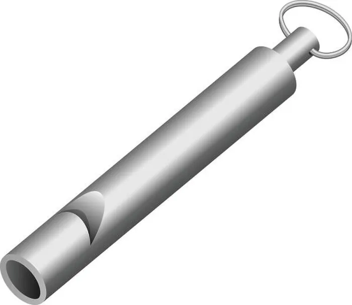 Framed Print : Long whistle icon. Realistic illustration of long whistle vector icon for web design