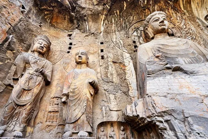 Framed Print : Longmen Grottoes, Luoyang, China Framed Print : Longmen Grottoes, Luoyang, China