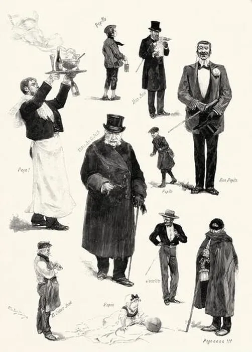 Framed Print : Los Pepes. The different way of naming the José by Narciso Méndez Bringa (Madrid 1868 -1933) was a Spanish illustrator, draftsman and painter Framed Print : Los Pepes. The different way of naming the José by Narciso Méndez Bringa (Madrid 1868 -1933) was a Spanish illustrator, draftsman and painter