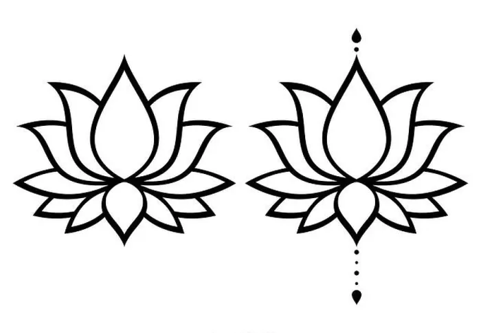 Framed Print : Lotus flower vector design set, Yoga or zen decorative background - boho style Framed Print : Lotus flower vector design set, Yoga or zen decorative background - boho style