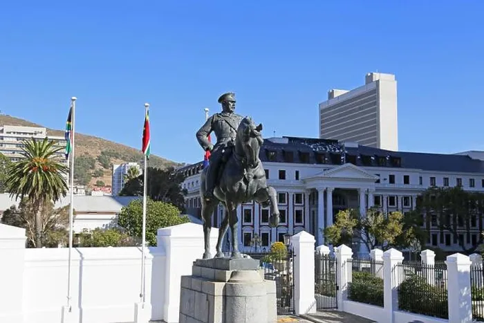 Framed Print : Louis Botha equestrian statue outside Parliament Framed Print : Louis Botha equestrian statue outside Parliament