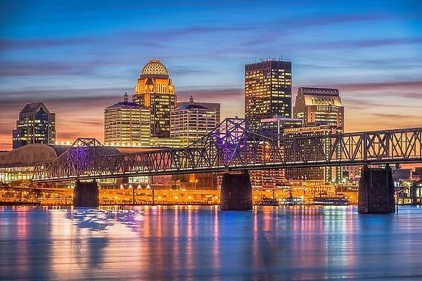 Louisville, Kentucky, USA Skyline on the Ohio River