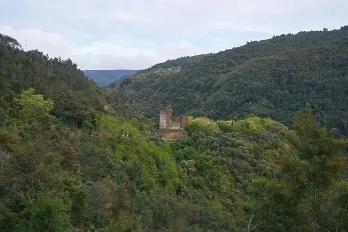 Framed Print : Lousa Castle drone aerial view on the mountains landscape in Portugal Framed Print : Lousa Castle drone aerial view on the mountains landscape in Portugal