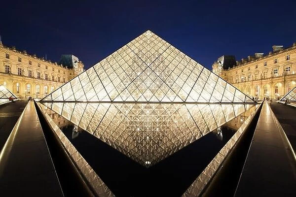 The Louvre Museum is one of the world's largest museums and a historic monument. A central landmark of Paris, France