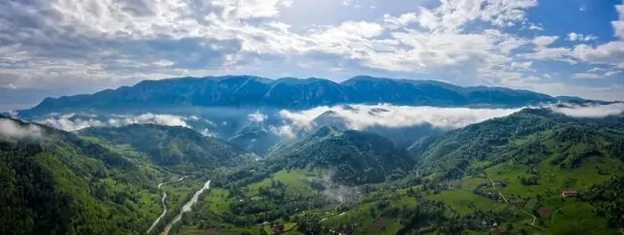 Framed Print : Low cloud landscape in central Romania, taken in May 2019 Framed Print : Low cloud landscape in central Romania, taken in May 2019