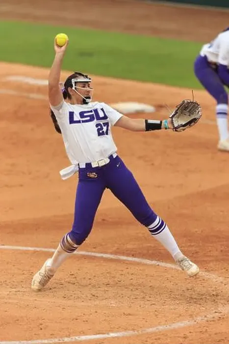 Framed Print : LSU's Shelbi Sunseri pitches against McNeese State during the NCAA Softball Regional Framed Print : LSU's Shelbi Sunseri pitches against McNeese State during the NCAA Softball Regional