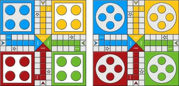 Framed Print : Ludo printable board game vector image Framed Print : Ludo printable board game vector image