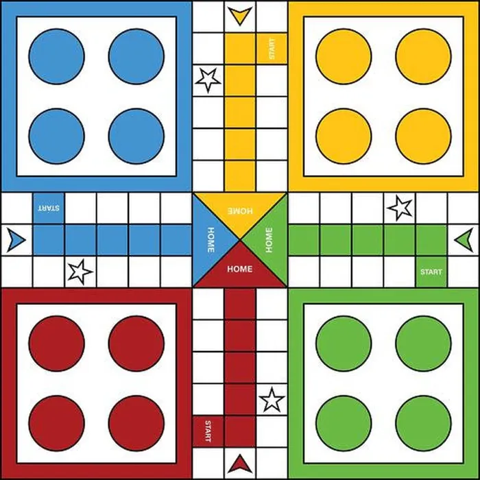 Framed Print : Ludo printable board game vector image Framed Print : Ludo printable board game vector image