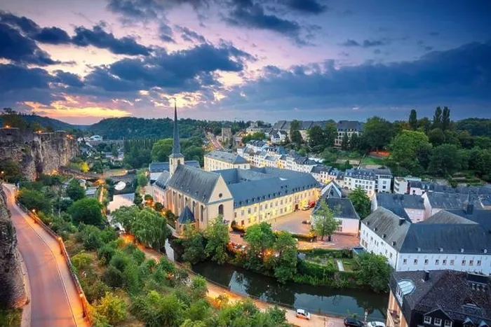 Framed Print : Luxembourg City. Aerial cityscape image of old town Luxembourg during beautiful summer sunrise Framed Print : Luxembourg City. Aerial cityscape image of old town Luxembourg during beautiful summer sunrise