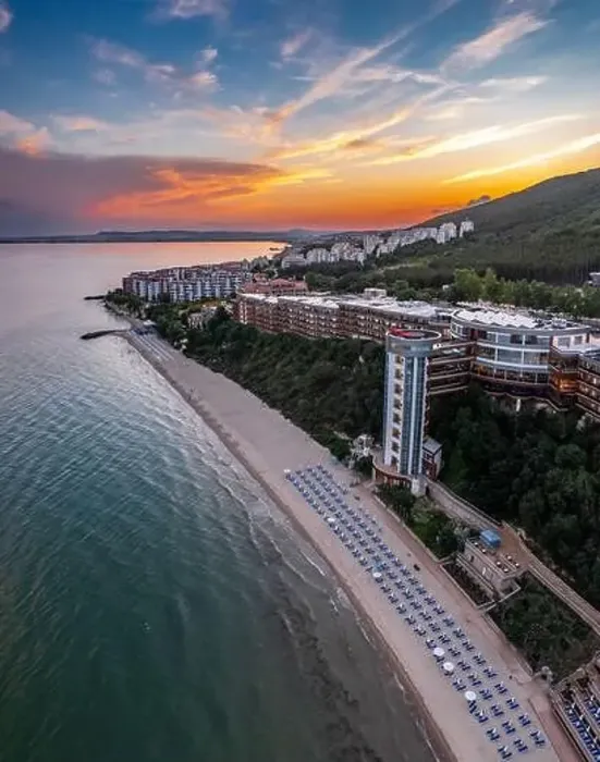 Framed Print : Luxury hotel Paradise Beach on Black sea in Bulgaria Framed Print : Luxury hotel Paradise Beach on Black sea in Bulgaria
