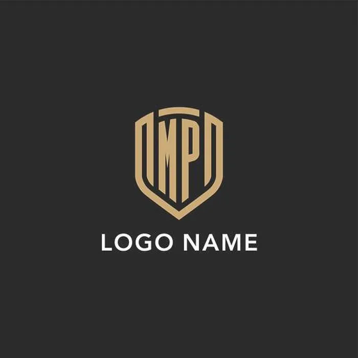 Framed Print : Luxury MP logo monogram shield shape monoline style with gold color and dark background vector graphic Framed Print : Luxury MP logo monogram shield shape monoline style with gold color and dark background vector graphic
