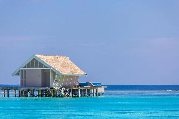 Luxury water bungalow in Maldives island