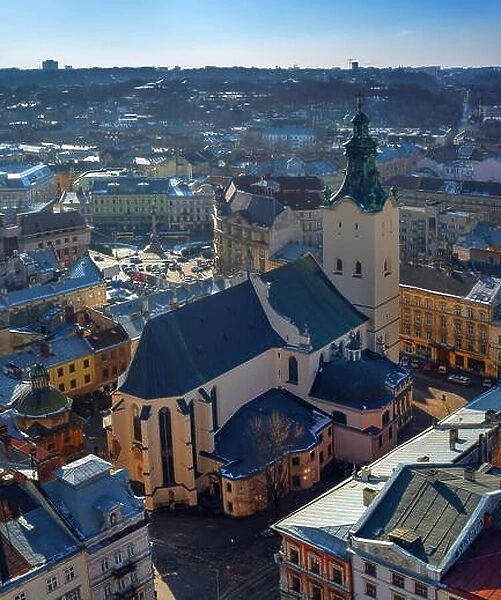 Lviv city day landscape. Ukraine