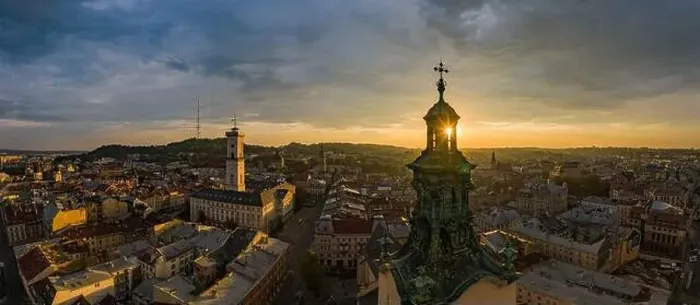 Framed Print : Lviv, Ukraine - August 24, 2020: Aerial view on City Hall and Latin Cathedral in Lviv, Ukraine from drone Framed Print : Lviv, Ukraine - August 24, 2020: Aerial view on City Hall and Latin Cathedral in Lviv, Ukraine from drone