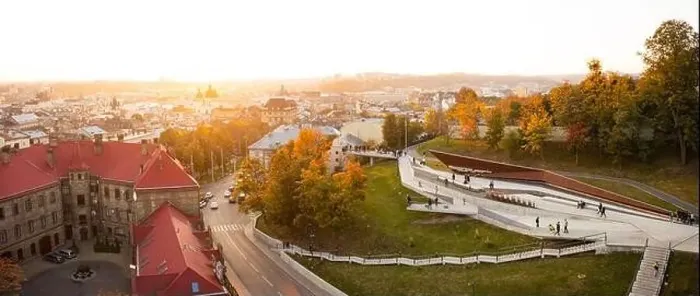 Framed Print : Lviv, Ukraine - February 20, 2021: Aerial view on Memorial of Heavenly Hundred Heroes, Lviv, Ukraine from drone Framed Print : Lviv, Ukraine - February 20, 2021: Aerial view on Memorial of Heavenly Hundred Heroes, Lviv, Ukraine from drone